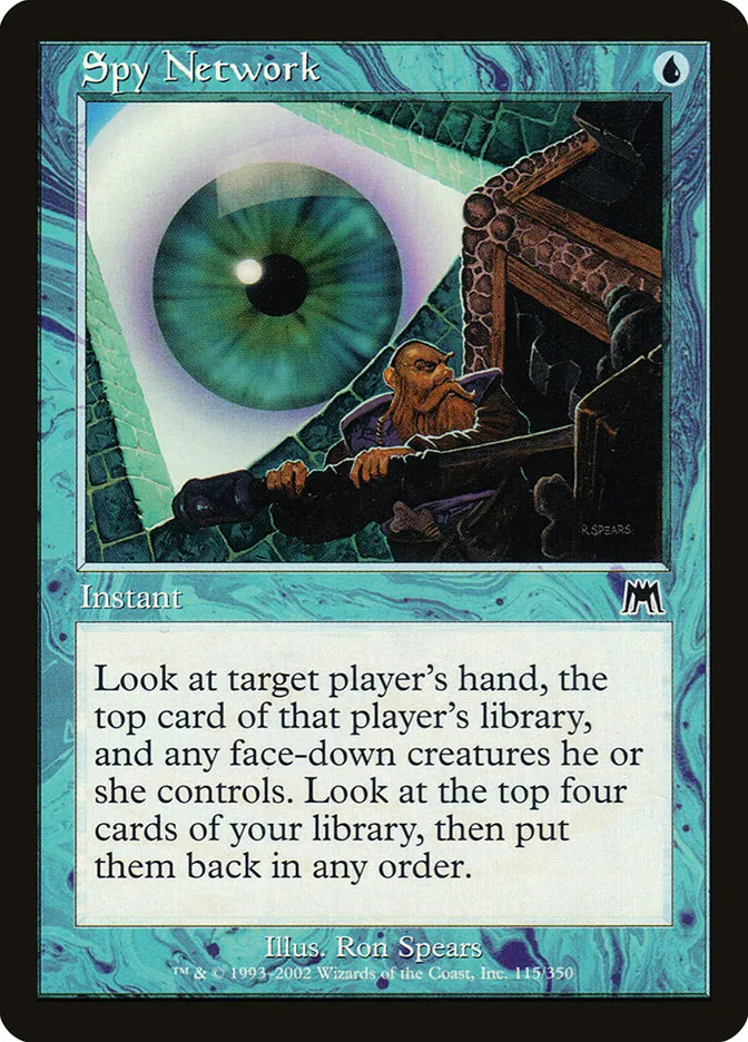 2002 Onslaught Spy Network common #115 common card image
