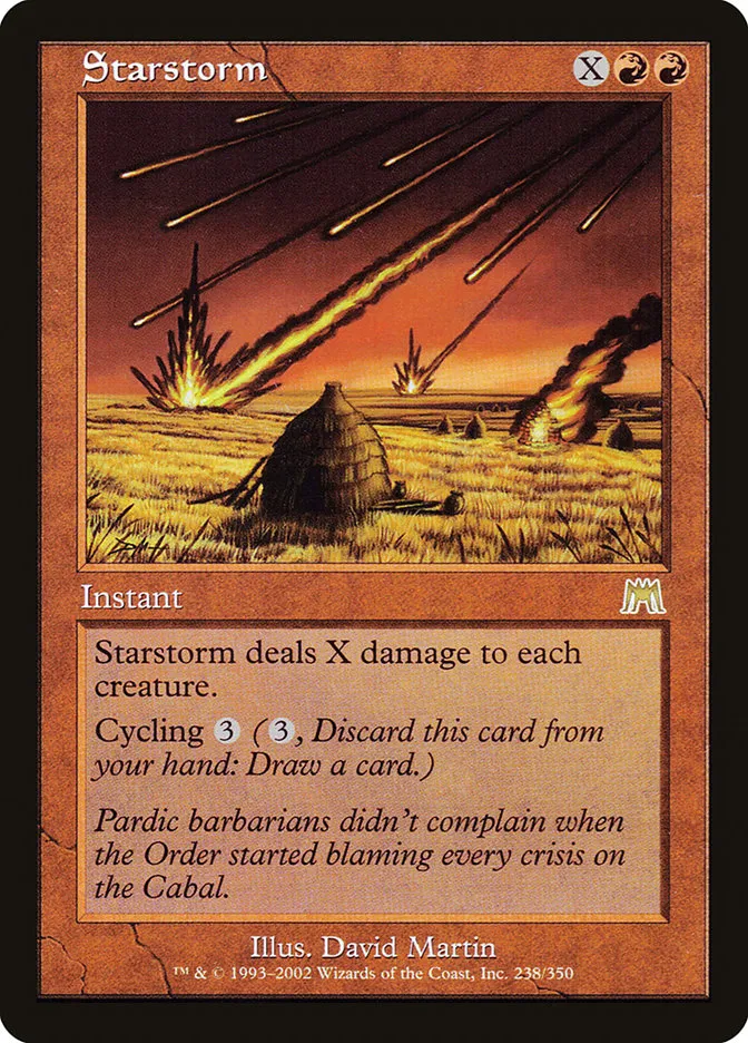 2002 Onslaught Starstorm #238 rare card image