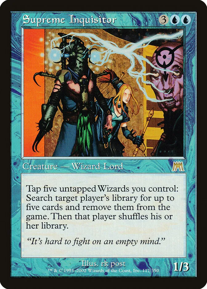 2002 Onslaught Supreme Inquisitor #117 rare card image