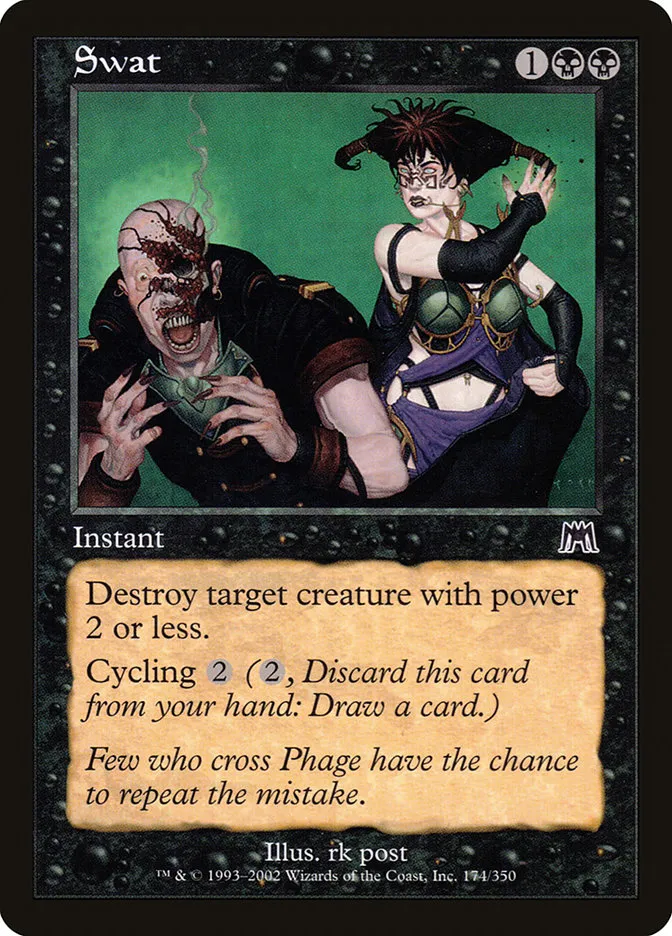 2002 Onslaught Swat common #174 common card image