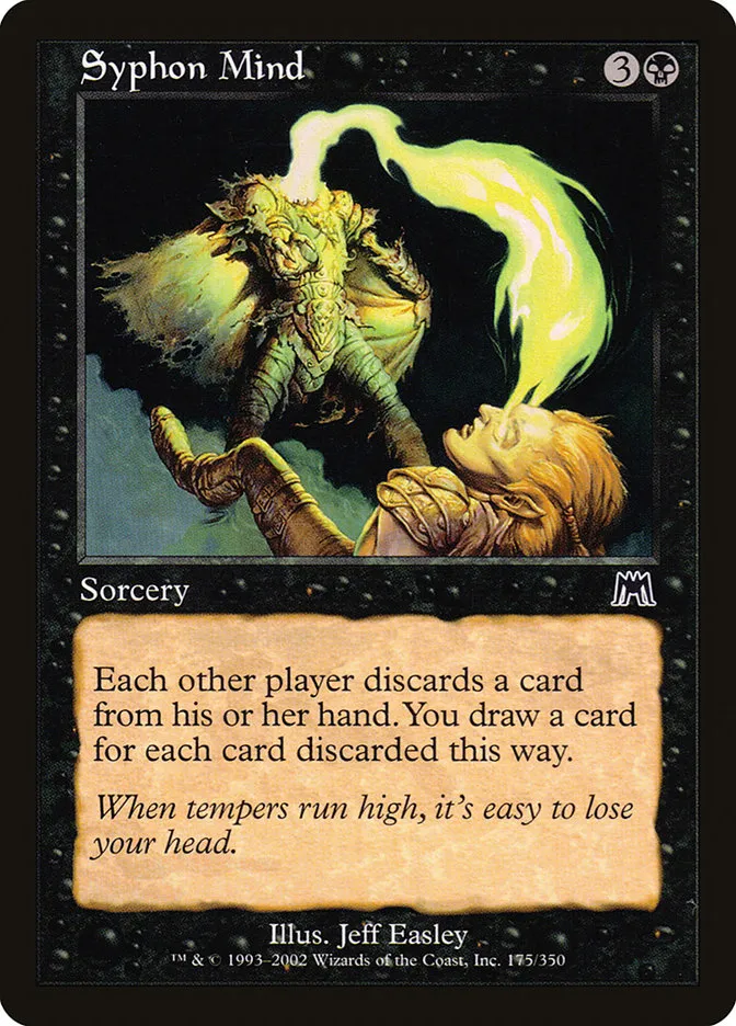 2002 Onslaught Syphon Mind common #175 common card image