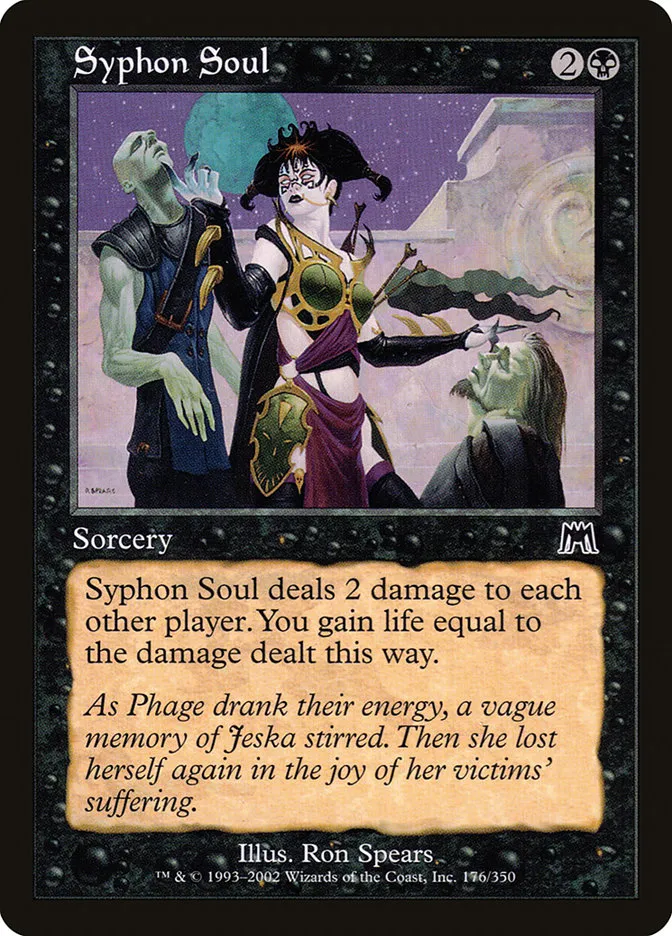 2002 Onslaught Syphon Soul common #176 common card image