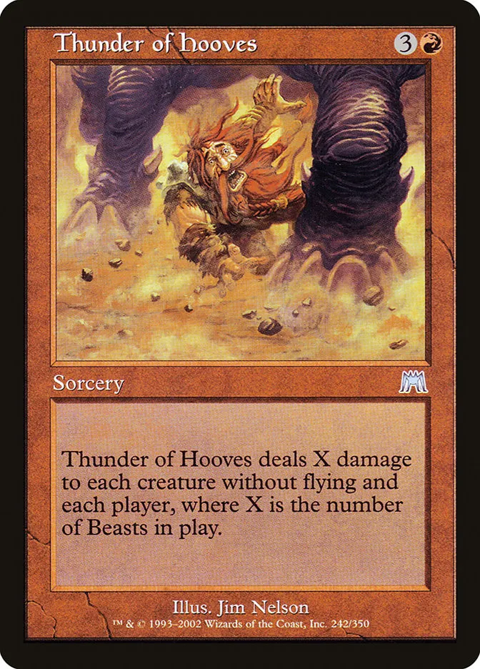 2002 Onslaught Thunder of Hooves #242 uncommon card image