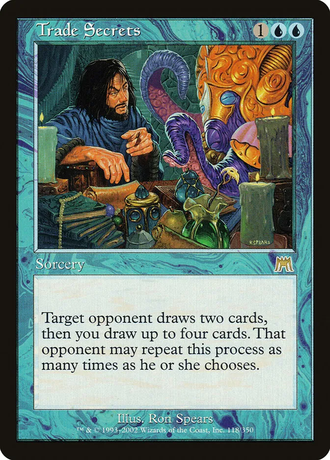 2002 Onslaught Trade Secrets rare #118 rare card image