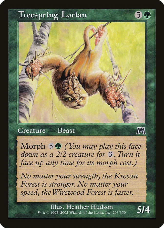 2002 Onslaught Treespring Lorian common #293 common card image