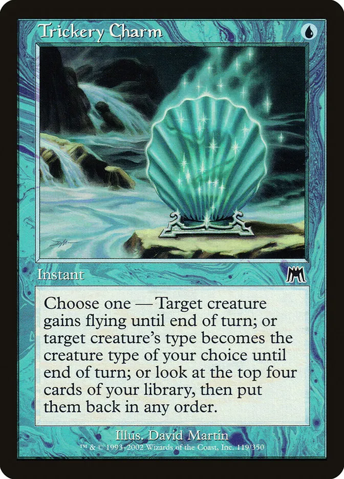 2002 Onslaught Trickery Charm common #119 common card image