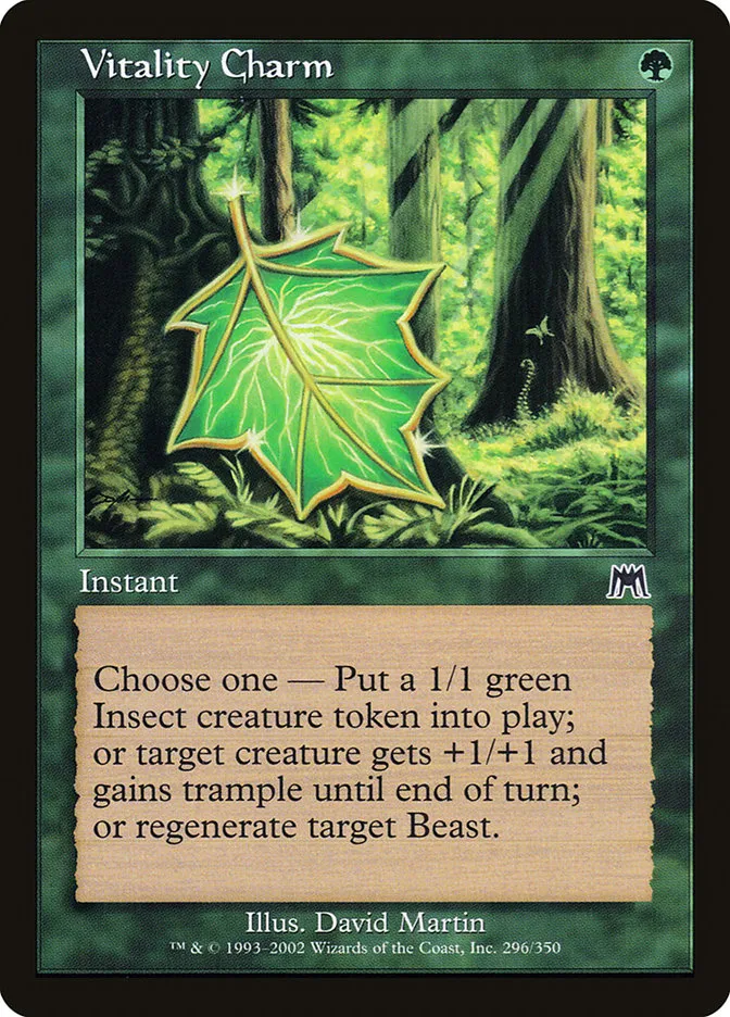 2002 Onslaught Vitality Charm common #296 common card image
