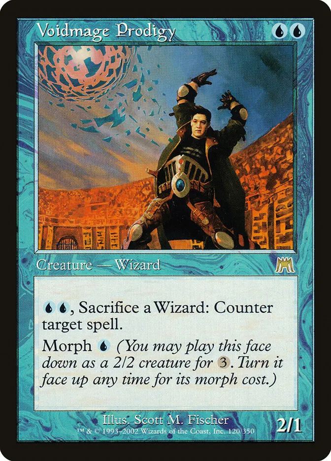 2002 Onslaught Voidmage Prodigy rare #120 rare card image