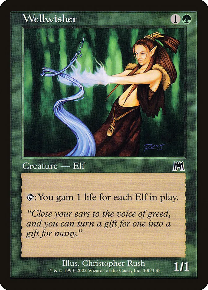 2002 Onslaught Wellwisher common #300 common card image