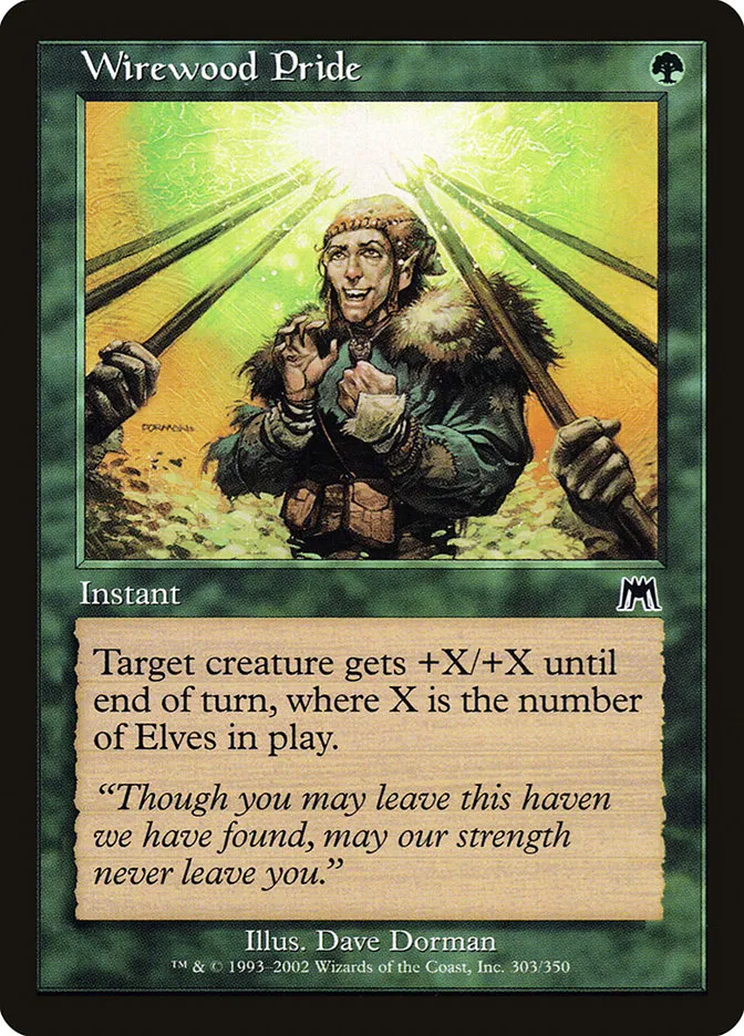 2002 Onslaught Wirewood Pride common #303 common card image