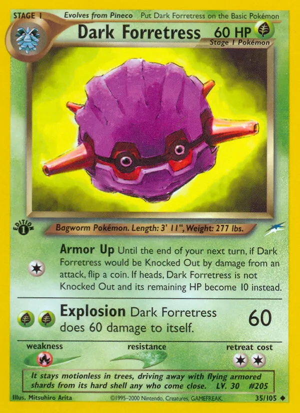 2002 Neo Destiny Dark Forretress #035/105 Uncommon card image