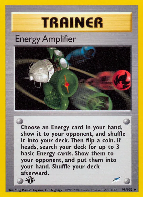 2002 Neo Destiny Energy Amplifier #098/105 Uncommon card image