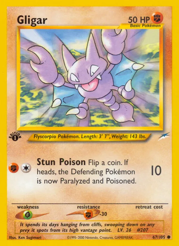2002 Neo Destiny Gligar #067/105 Common card image