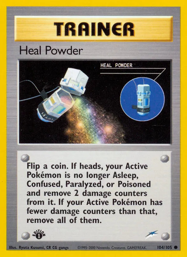 2002 Neo Destiny Heal Powder #104/105 Common card image