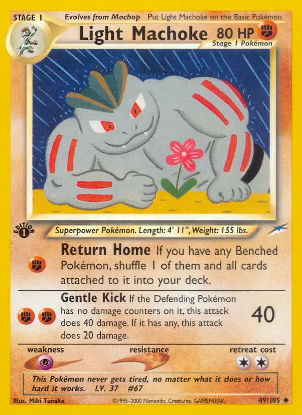 2002 Neo Destiny Light Machoke #049/105 Uncommon card image