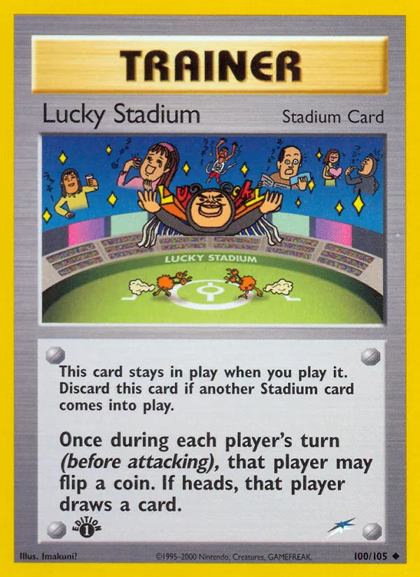2002 Neo Destiny Lucky Stadium Uncommon #100/105 Uncommon card image