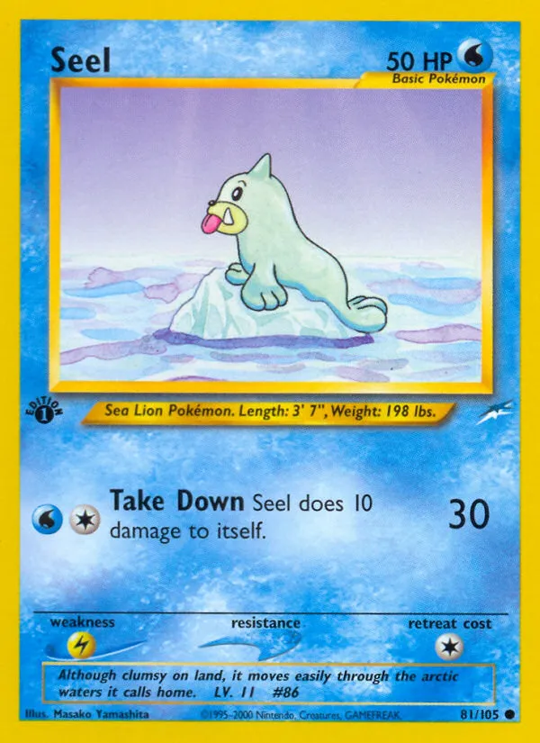 2002 Neo Destiny Seel Common #081/105 Common card image