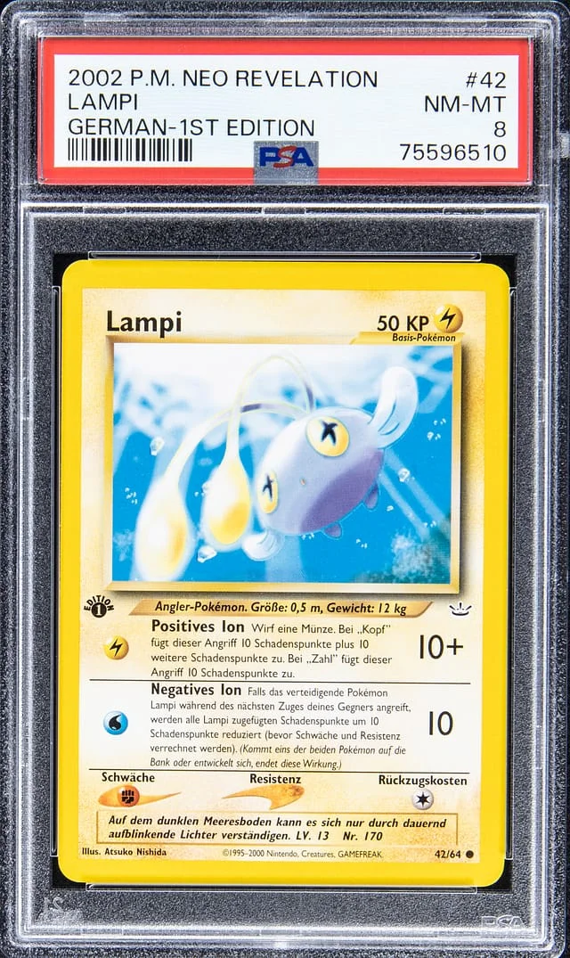 2002 Neo Revelation Lampi German - 1st Edition #42 card image