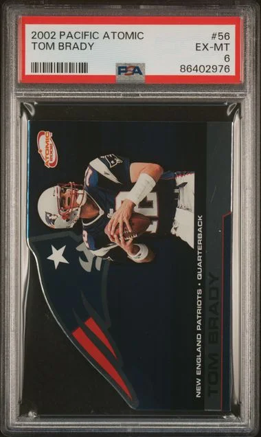 2002 Pacific Atomic Tom Brady #56 card image
