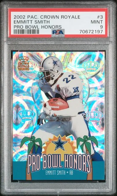 2002 Pacific Crown Royale Pro Bowl Honors Emmitt Smith #3 card image