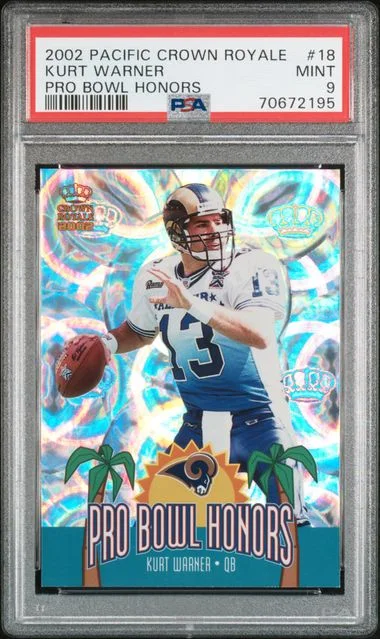 2002 Pacific Crown Royale Pro Bowl Honors Kurt Warner #18 card image