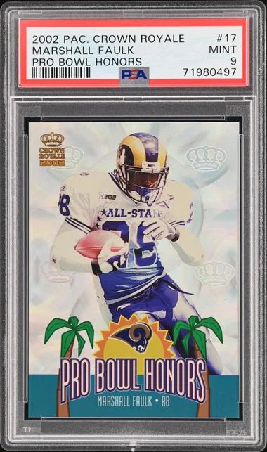 2002 Pacific Crown Royale Pro Bowl Honors Marshall Faulk #17 card image