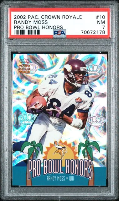 2002 Pacific Crown Royale Pro Bowl Honors Randy Moss #10 card image