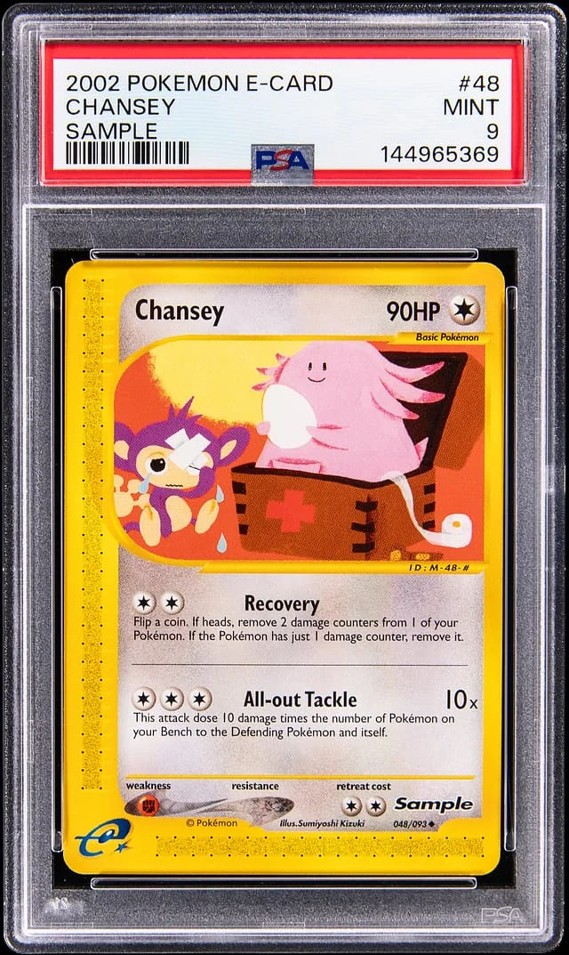 2002 Pokemon E-Card Sample Chansey #48 card image