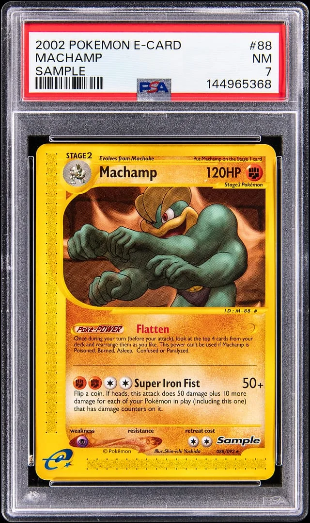 2002 Pokemon E-Card Sample Machamp #88 card image
