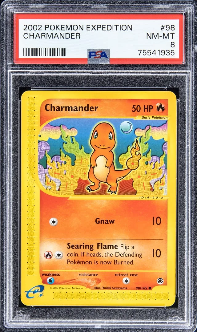 2002 Pokemon Expedition Charmander #98 card image