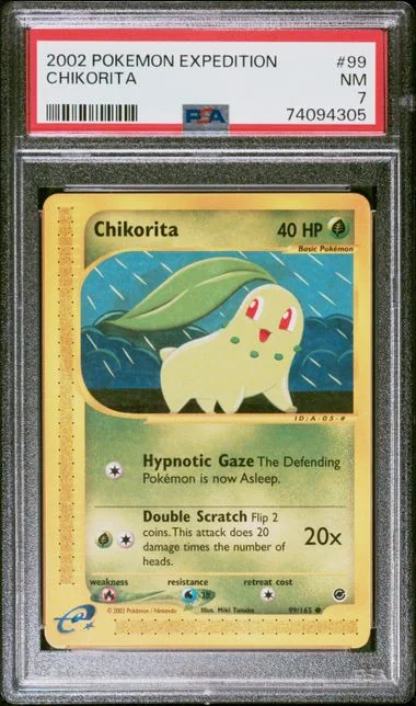 2002 Pokemon Expedition Chikorita #99 card image