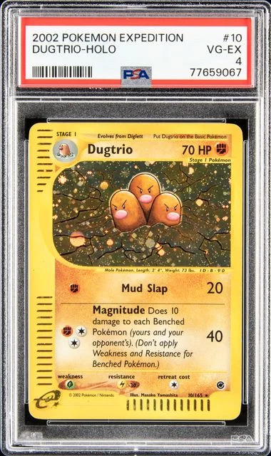 2002 Pokemon Expedition Dugtrio-Holo #10 card image