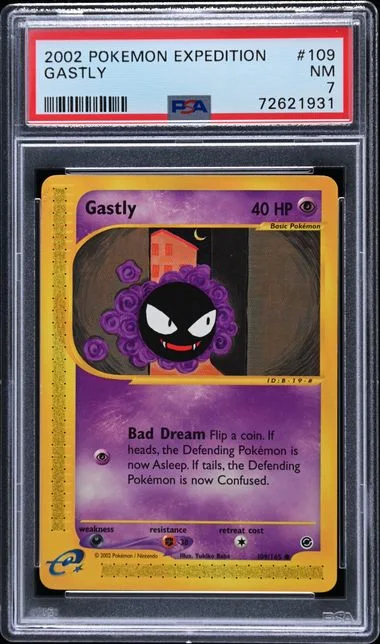 2002 Pokemon Expedition Gastly #109 card image