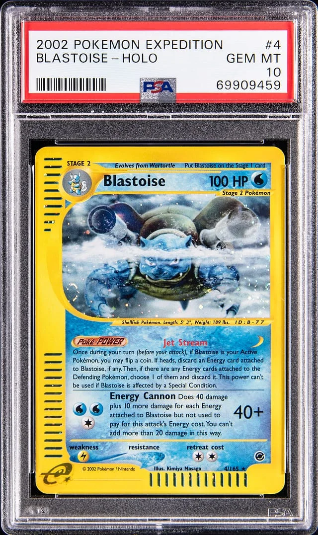2002 Pokemon Expedition Holo Blastoise #4 card image