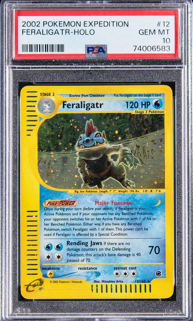 2002 Pokemon Expedition Holo Feraligatr #12 card image