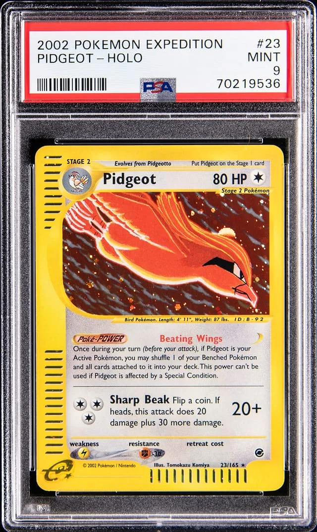 2002 Pokemon Expedition Holo Pidgeot #23 card image