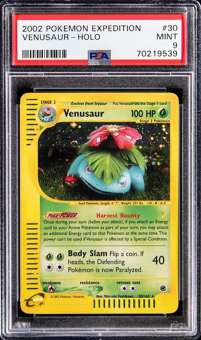 2002 Pokemon Expedition Holo Venusaur #30 card image