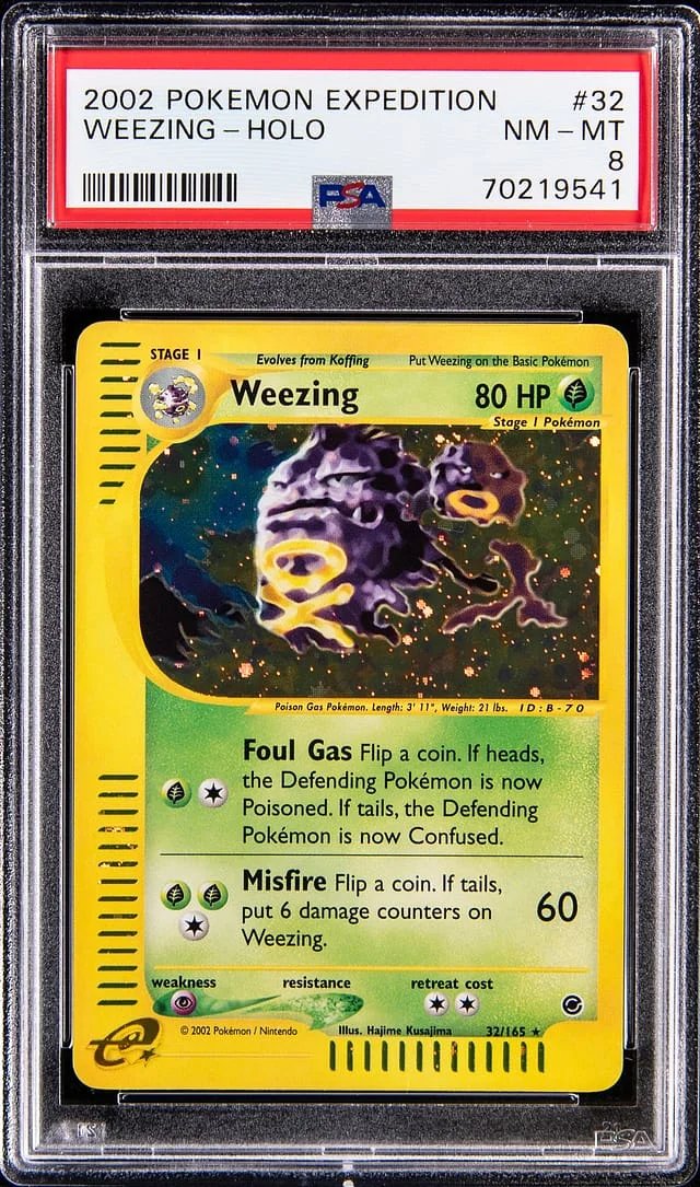 2002 Pokemon Expedition Holo Weezing #32 card image