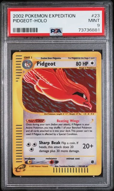 2002 Pokemon Expedition Holofoil Pidgeot #23 card image