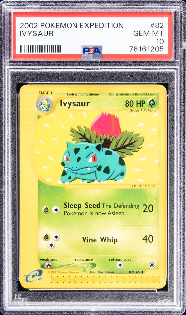 2002 Pokemon Expedition Ivysaur #82 card image
