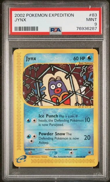 2002 Pokemon Expedition Jynx #83 card image