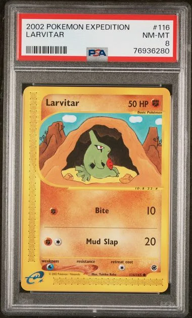 2002 Pokemon Expedition Larvitar #116 card image