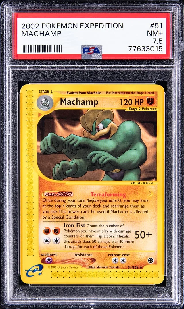 2002 Pokemon Expedition Machamp #51 card image