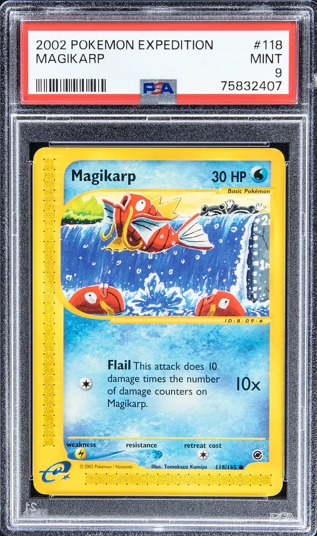 2002 Pokemon Expedition Magikarp #118 card image