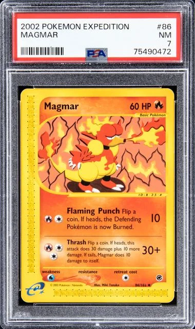 2002 Pokemon Expedition Magmar #86 card image