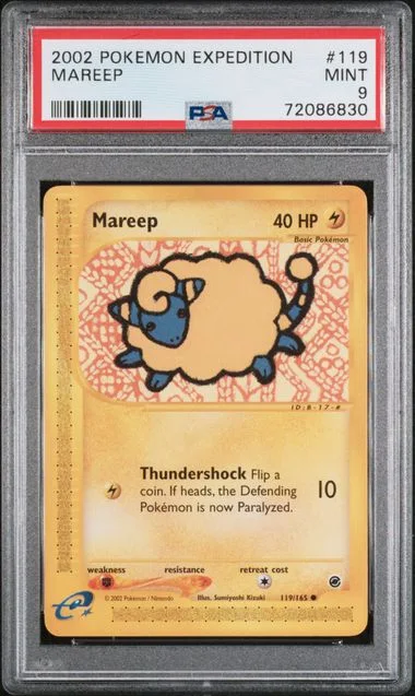 2002 Pokemon Expedition Mareep #119 card image