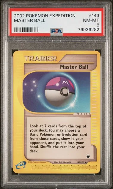 2002 Pokemon Expedition Master Ball #143 card image