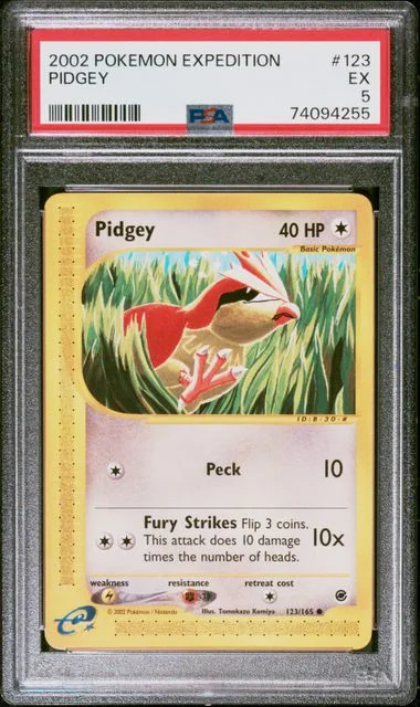 2002 Pokemon Expedition Pidgey #123 card image