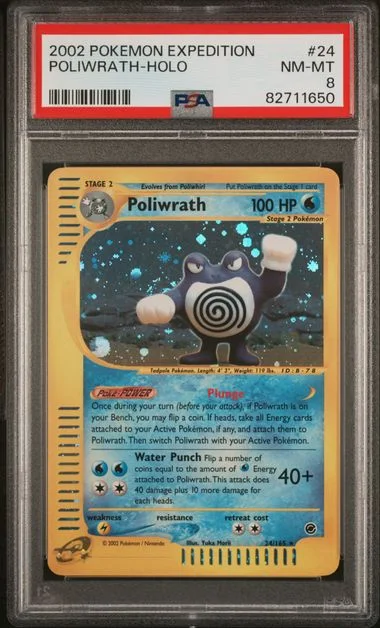 2002 Pokemon Expedition Poliwrath-Holo #24 card image