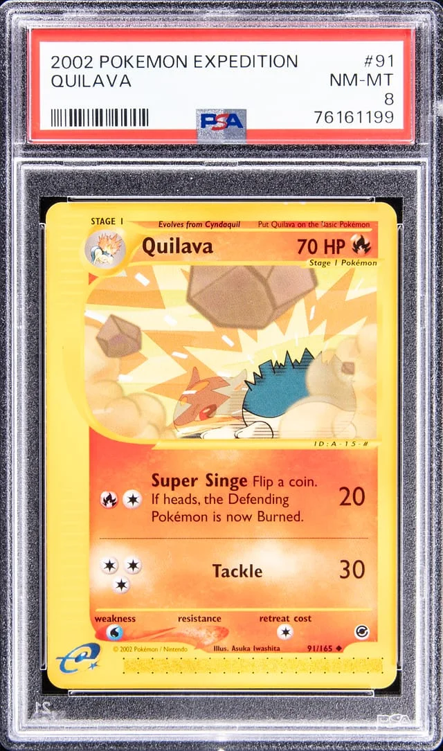 2002 Pokemon Expedition Quilava #91 card image